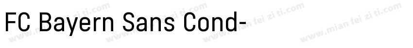 FC Bayern Sans Cond字体转换